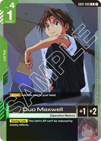 Duo Maxwell | Newtype Rising | Rare | Holofoil | #GD01-090