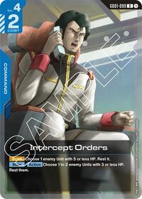 Intercept Orders | Newtype Rising | Rare | Holofoil | #GD01-099