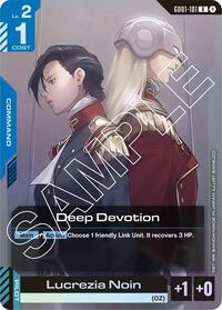 Deep Devotion | Newtype Rising | Rare | Holofoil | #GD01-101