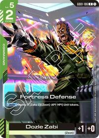 Fortress Defense | Newtype Rising | Rare | Holofoil | #GD01-106