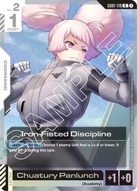 Iron-Fisted Discipline | Newtype Rising | Rare | Holofoil | #GD01-119
