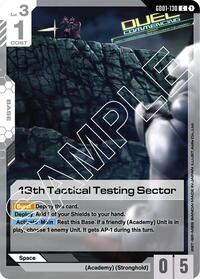 13th Tactical Testing Sector | Newtype Rising | Common | Normal | #GD01-130