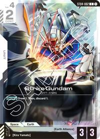 Strike Gundam (Launch Event) | Gundam Promotional Cards | Common | Holofoil | #ST04-002