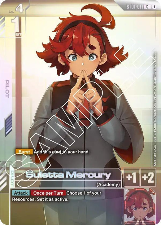 Suletta Mercury (Newtype Challenge 2025 Mission 1) ST01-011 Common Holofoil