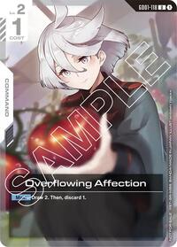 Overflowing Affection (Newtype Challenge 2025 Mission 1) | Gundam Promotional Cards | Uncommon | Holofoil | #GD01-118