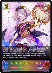 Runie, Resolute Diviner | Shadowverse: Evolve Promo Cards | Promo | Normal | #PR-256EN