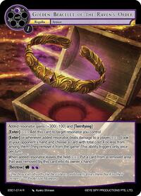 Golden Bracelet of the Raven's Order | Evil Cluster Starter Deck 1: Valgott | Rare | Unspecified | #ESD1-014 R