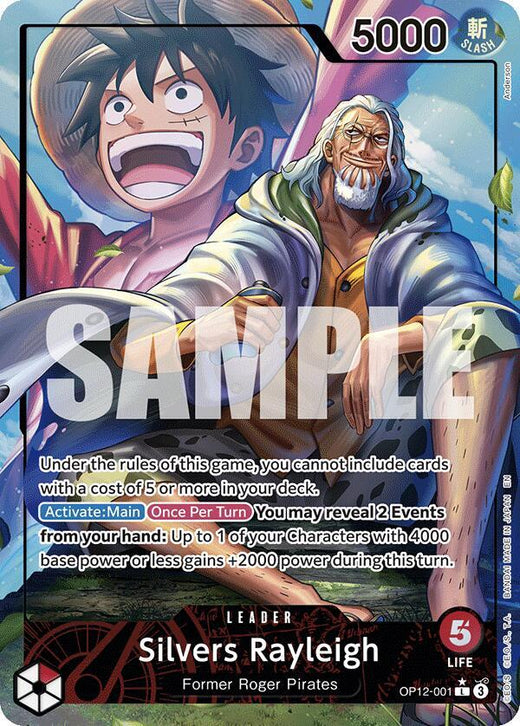 Silvers Rayleigh (Alternate Art) OP12-001 L Foil