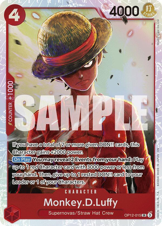 Monkey.D.Luffy OP12-015 SR Foil