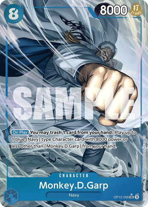 Monkey.D.Garp (Alternate Art) OP12-056 SR Foil