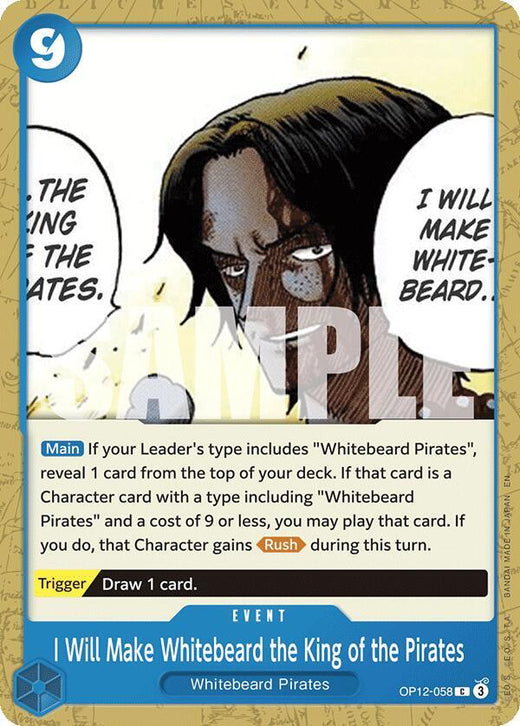 I Will Make Whitebeard the King of the Pirates OP12-058 C
