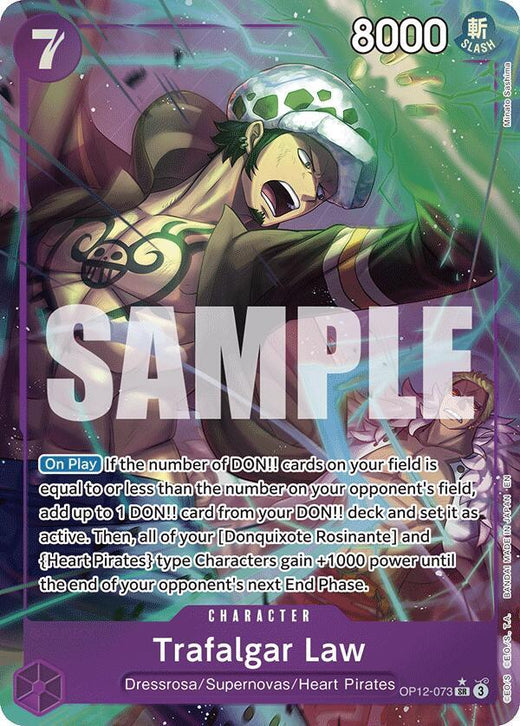 Trafalgar Law (073) (Alternate Art) OP12-073 SR Foil