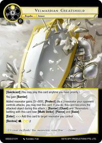 Velmardian Greatshield | Evil Cluster Starter Deck 2: Matelda | Rare | Normal | #ESD2-014 R