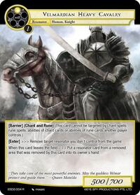 Velmardian Heavy Cavalry | Evil Cluster Starter Deck 2: Matelda | Rare | Normal | #ESD2-004 R