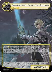 Courage while Facing the Darkness | Evil Cluster Starter Deck 2: Matelda | Rare | Normal | #ESD2-016 R