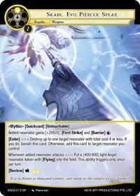 Skadi, Evil-Piercer Spear | Evil Cluster Starter Deck 2: Matelda | Super Rare | Normal | #ESD2-013 SR