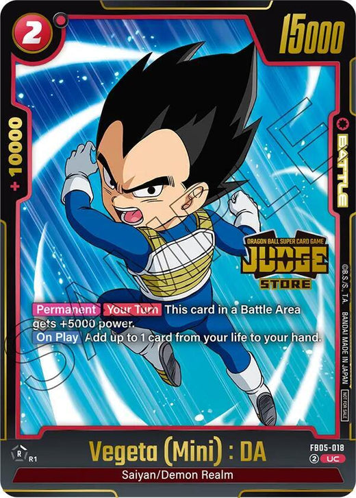 Vegeta (Mini) : DA (Judge Pack (Juez de tienda) 04) FB05-018 UC Foil