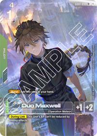 Duo Maxwell (R+) | Newtype Rising | R+ | Holofoil | #GD01-090