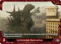 Unthinkable Destruction | Booster Set 1: Godzilla VS. Godzilla | P | Foil | #EBP01-029+