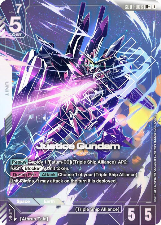 Justice Gundam (LR+) GD01-066 LR+ Holofoil
