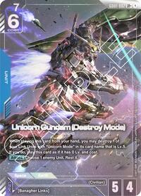 Unicorn Gundam (Destroy Mode) (LR+) | Newtype Rising | LR+ | Holofoil | #GD01-002