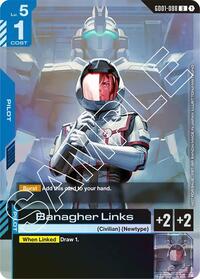 Banagher Links (Launch Event) | Gundam Promotional Cards | Uncommon | Holofoil | #GD01-088
