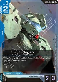 Jegan (Store Tournament Participant Pack 01) | Gundam Promotional Cards | Common | Holofoil | #GD01-016