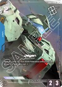 Jegan (Store Tournament Winner Pack 01) | Gundam Promotional Cards | C+ | Holofoil | #GD01-016