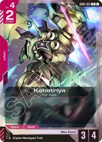 Kshatriya (GD01-051) (Store Tournament Participant Pack 01) | Gundam Promotional Cards | Uncommon | Holofoil | #GD01-051
