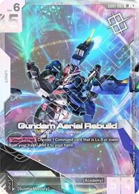 Gundam Aerial Rebuild (Newtype Challenge 2025 Mission1) | Gundam Promotional Cards | Legend Rare | Holofoil | #GD01-067