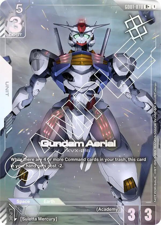 Gundam Aerial (Store Tournament Winner Pack 01) GD01-070 R+ Holofoil