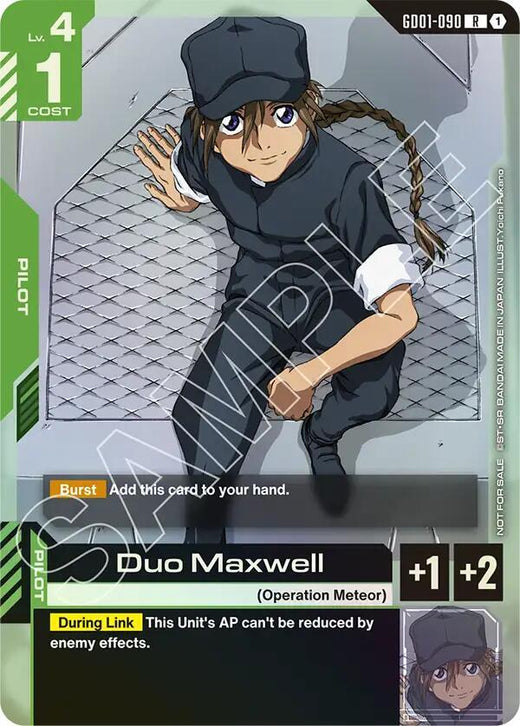 Duo Maxwell (Store Tournament Participant Pack 01) GD01-090 Rare Holofoil