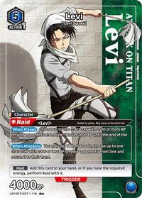 Levi (R*) | UE10ST: Attack on Titan Starter Deck | Rare 1-Star | Foil | #UE10ST/AOT-1-110