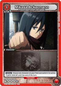 Mikasa Ackermann (085) (Box Topper Foil) | UE10BT: Attack on Titan | Common | #UE10BT/AOT-1-085