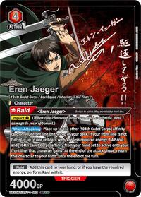 Eren Jaeger (092) (SR**) | UE10BT: Attack on Titan | Super Rare 2-Star | Foil | #UE10BT/AOT-1-092