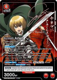 Armin Arlelt (077) (SR**) | UE10BT: Attack on Titan | Super Rare 2-Star | Foil | #UE10BT/AOT-1-077