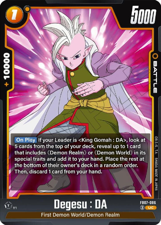 Degesu : DA FB07-086 UC