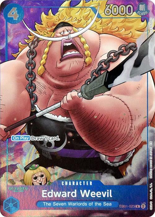 Edward Weevil (Seven Warlords of the Sea Binder Set) EB01-023 R Foil