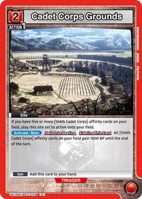 Cadet Corps Grounds | UE10ST: Attack on Titan Starter Deck | Uncommon | Normal | #UE10ST/AOT-1-108