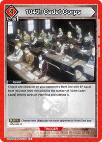 104th Cadet Corps | UE10ST: Attack on Titan Starter Deck | Rare | Normal | #UE10ST/AOT-1-109