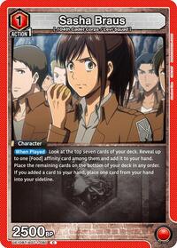 Sasha Braus (080) | UE10BT: Attack on Titan | Common | Normal | #UE10BT/AOT-1-080