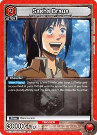 Sasha Braus (082) | UE10BT: Attack on Titan | Rare | Foil | #UE10BT/AOT-1-082