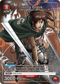 Sasha Braus (082) (R*) | UE10BT: Attack on Titan | Rare 1-Star | Foil | #UE10BT/AOT-1-082
