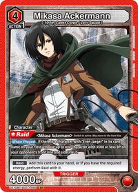 Mikasa Ackermann (089) | UE10BT: Attack on Titan | Super Rare | Foil | #UE10BT/AOT-1-089