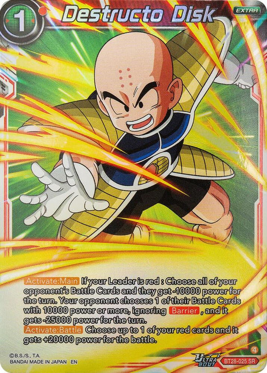 Destructo Disk BT28-025 Super Rare Foil