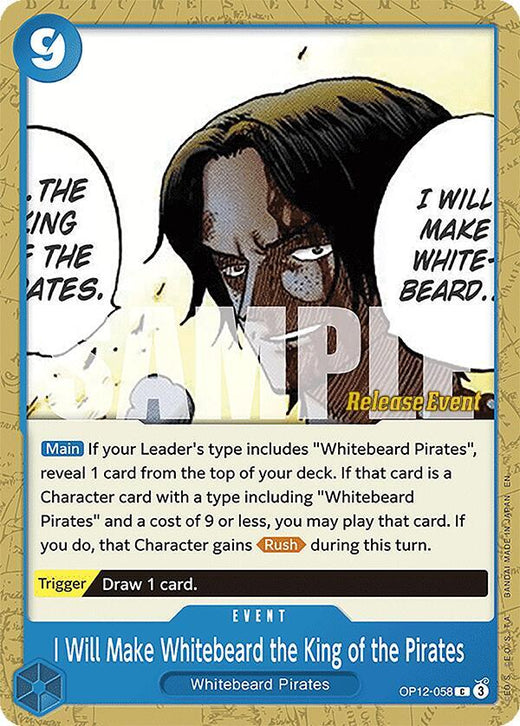 I Will Make Whitebeard the King of the Pirates OP12-058 C