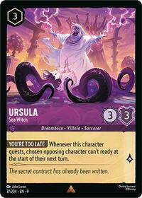 Ursula - Sea Witch 37/204 Rare