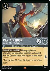 Captain Hook - Captain of the Jolly Roger 190/204 Rare