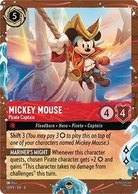 Mickey Mouse - Pirate Captain (Disney Cruise Promo) | Disney Lorcana Promo Cards | Promo | Holofoil | #13