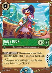 Daisy Duck - Pirate Captain (Disney Cruise Promo) | Disney Lorcana Promo Cards | Promo | Holofoil | #16